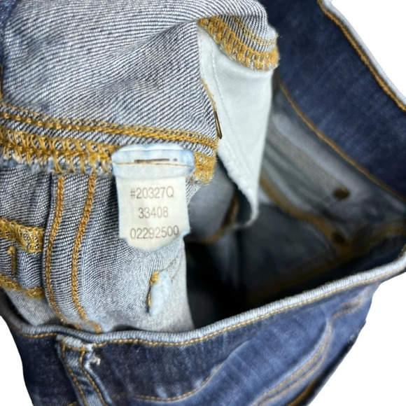 SPANX Women’s Pull On Flare Jean in Medium Dark Wash with Raw Hem Size Small P - Picture 11 of 11